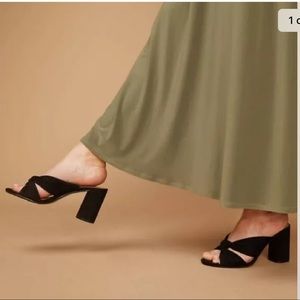 Lane Bryant NWOB mule Knot sandal heels women’s 7W